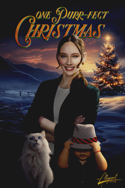 One Purr-fect Christmas Movie Poster